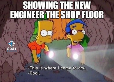 showing the new engineer the shop